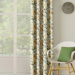 Ddecor Live Beautiful Blue & Orange Polyester Room Darkening Door Curtain-3