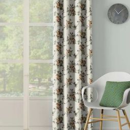 Ddecor Live Beautiful Brown Polyester Room Darkening Long Door Curtain-25