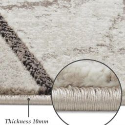 Obsessions Charcoal & Taupe Geometric Carpet - Large image 5