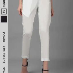 Dollar Missy Black & White Cotton Pants - Pack Of 2-picture-31