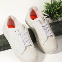 Elle Women's White Sneakers-image-26