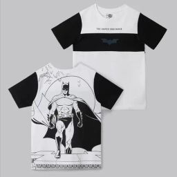 The Souled Store Boys Black & White Cotton Graphic T-Shirt-image-55