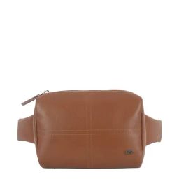 Baggit Lone Affle Tan PU Solid Waist Pouch-image-14