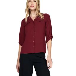 Cover Story Wine Regular Fit Shirt-image-98