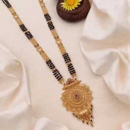 TKRB SALES HIGE Gold-Plated Artificial Beaded Mangalsutra-picture-8