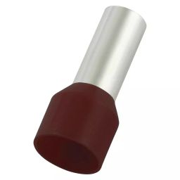 MULTICOMP PRO Wire / Bootlace Ferrules TERMINAL, WIRE FERRULE, 4AWG, BROWN, MC0425-01-BN (Pack of 50)-24