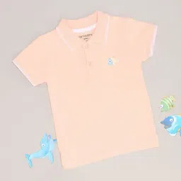 Pantaloons Baby Boys Peach Polo T-Shirt-image-62