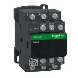 Schneider Electric LC1D Tesys D 3 Pole 1NO+1NC 6 A Changeover Contactor, LC1D066M7-26