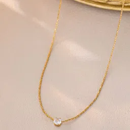 Jewels Galaxy Gold-Plated Circular Pendants with Chains-18