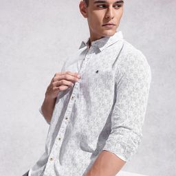 WROGN Pure Cotton Typography Printed Casual Shirt-picture-46
