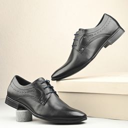 Valentino Men Leather Formal Derbys-image-29