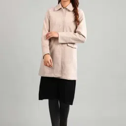 Aurelia Beige Regular Fit Overcoat-29