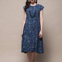 Biba Floral Printed A-Line Dress-picture-20