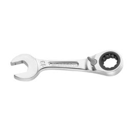 FACOM 10 mm Satin Chrome Short Ratchet Combination Wrench, 467BS.10-2