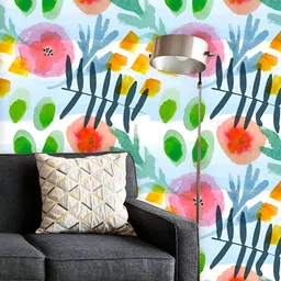 ArtzFolio Printed UV-Resistant Anti-Bacterial Modern Floral ArtPeel & Stick Wallpaper-image-87