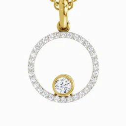 Sparkles Lab Grown Diamond 0.77 Carat Round Circle Pendant for Women-image-57