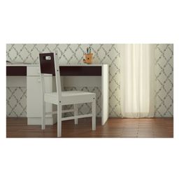 Adona Mystica Solid Teak Wood Study Chair - Brown White-picture-10