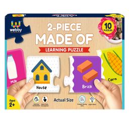 Webby Made of 2 Pieces Learning Pack Jigsaw Puzzle Montessori Early Educational Pre School Toys--25