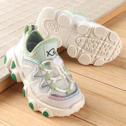 Babyoye Lightweight Laced Up Closure Sneakers - Green-image-3