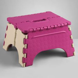 Non-Slip Folding Stool - Pink-image-49