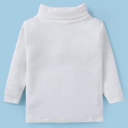 Bodycare Full Sleeves Anti Bacterial Solid Color Thermal Vest - White-image-34