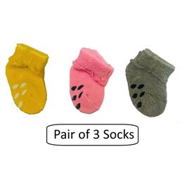 Ziory Pack Of 3 Watermelon Seeds Designed Socks - Yellow Pink & Grey-image-9