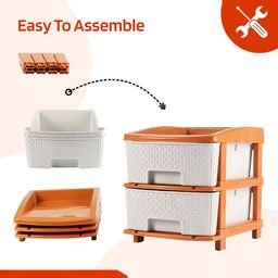 Aura White Set of 1 Regular Drawer Organiser Organisers image 4