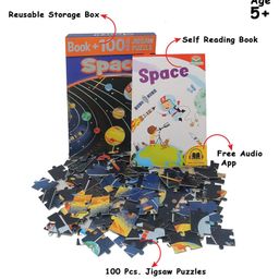 Popcorn Games & Puzzles Space Jigsaw Puzzle Book - 100 Pieces image 2