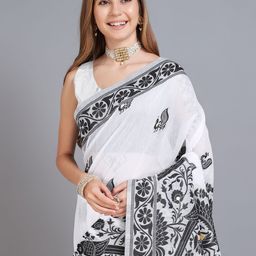 Durga Textile Ethnic Motifs Woven Design Jamdani Saree-picture-29