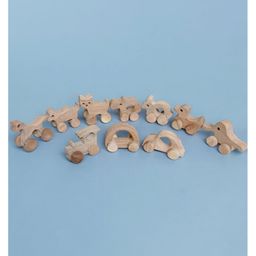 neemtoys Set of 10 Beautiful Push & Pull Toys for Toddlers - Made from Sustainable Neem Wood image 3
