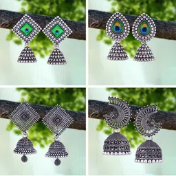DIVASTRI Silver-Plated Alloy Earrings-86
