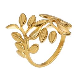 Just Lil Things Leaflet Trunk Finger Ring-image-18