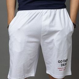 GO DEVIL Go Devil Printed White Shorts For Men-image-1