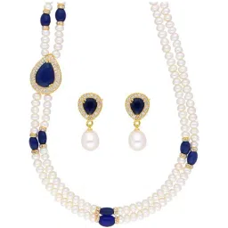 Sri Jagdamba Pearls Multicolored Alloy Necklace Set-image-26
