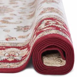 Obsessions Cream & Maroon Classical Carpet - Large image 5