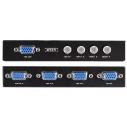 MakWorld 4 Port VGA Sharing Switch Box for Projector & Monitor-9