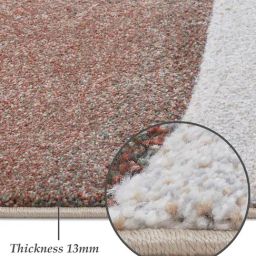 Obsessions Rust & Brown Abstract Carpet - Large image 5