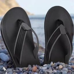 Red Tape Men's Black Flip Flops-image-35