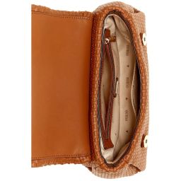 Guess Cognac Textured Sling Handbag image 3