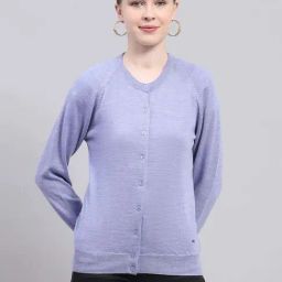 Monte Carlo Lavender Regular Fit Cardigan-14
