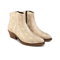 San Frissco Women Textured Block-Heeled Regular Boots-4