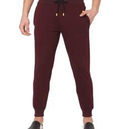 Spykar Wine Regular Fit Joggers-image-9