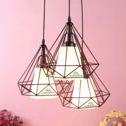 DecorativeRay White & Blue Iron Hanging Light - Set of 1-image-17
