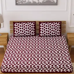 Living Roots Multicolor Jaipuri Printed Cotton Bed Sheet with 2 Pillow Cover-image-88