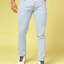 Rigo Light Blue Slim Fit Lightly Washed Jeans-image-11