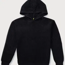 Gini & Jony Kids Black Cotton Textured Pattern Full Sleeves Sweater-image-57