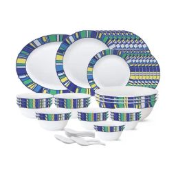 Borosil White Opalware Dinner Set - 44 Pieces-image-39