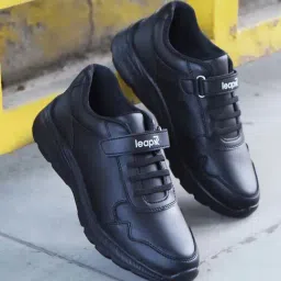 LEAP7X By Liberty Kids Black Velcro Shoes-image-82