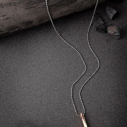 The Roadster Lifestyle Co Copper-Plated Geometric Pendant With Chain-25