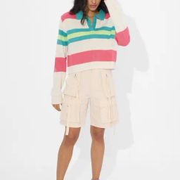 The Souled Store White Regular Color-Block Sweaters image 4
